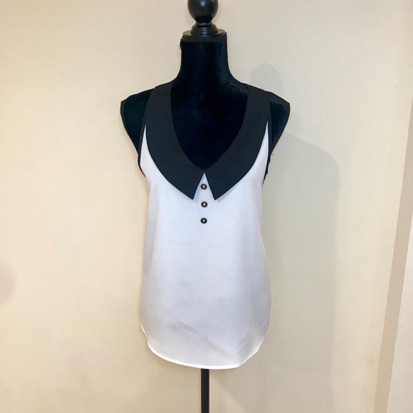 Charlotte Russe Tops - Satin Tuxedo Blouse!